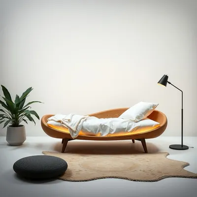 Mesita flotante de diseño artesanal Bidasoa — Roblería