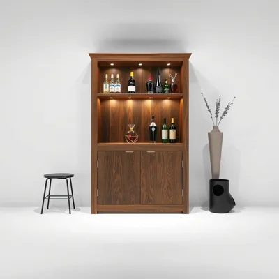 Mueble bar de roble macizo Aitana — Nogalt
