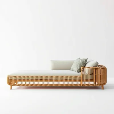 Chaise longue en madera de haya Ancares — Almadén