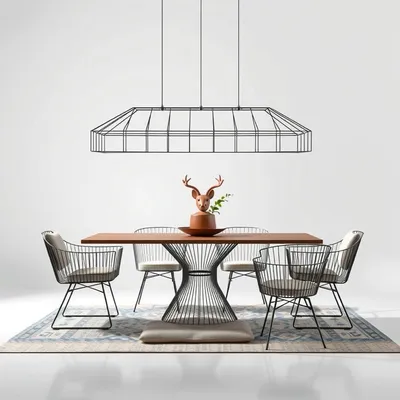 Banco de comedor con estructura metálica Cazorla — Almadén