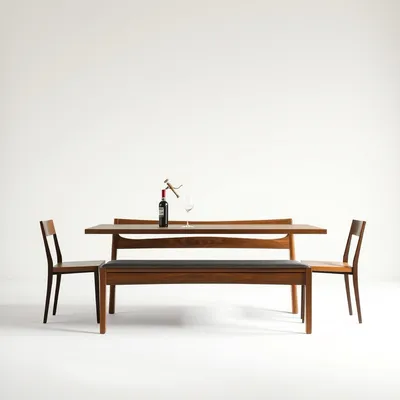 Banco de comedor de nogal Duero — Casa Verdi