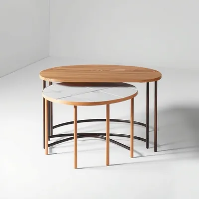 Mesa nido de líneas rectas Ancares — Roblería
