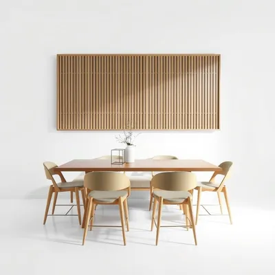 Banco de comedor de líneas rectas Genil — Encina Roja