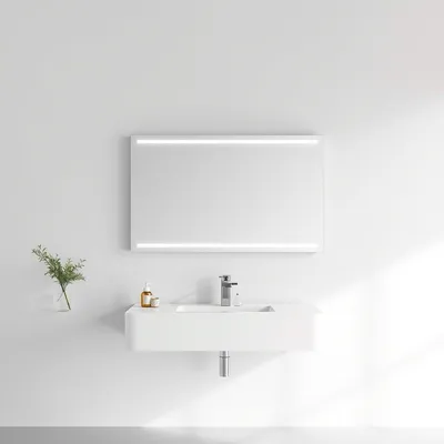 Espejo rectangular de estilo nórdico Gredos — Nogalt