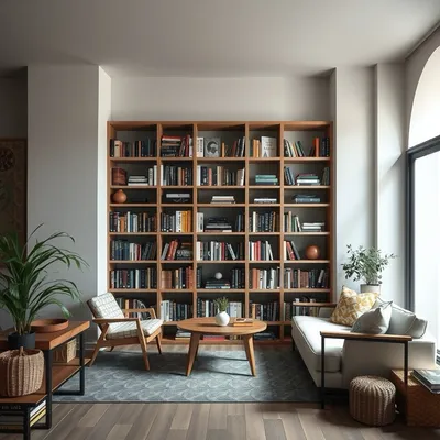 Librería baja de inspiración mediterránea Urbión — Taller Duero
