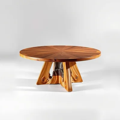 Mesa redonda de roble macizo Cazorla — Casa Verdi