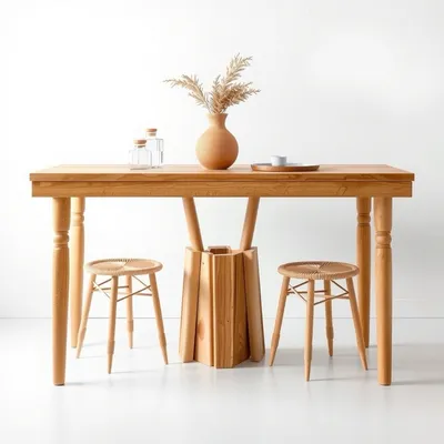 Mesa de comedor en madera de haya Gredos — Nogalt