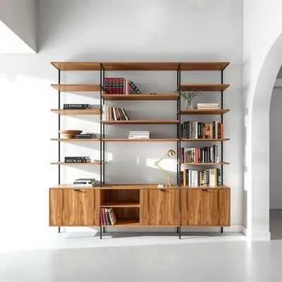 Librería modular de diseño artesanal Moncayo — Roblería
