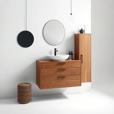 Mueble suspendido de estilo nórdico Cazorla — Sierra Alba