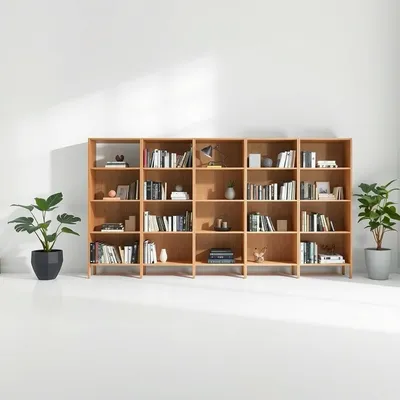 Librería modular de roble macizo Miño — Encina Roja