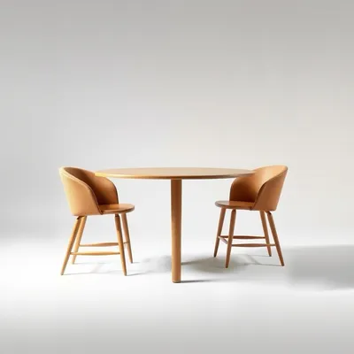 Silla de comedor de nogal Aitana — Almadén