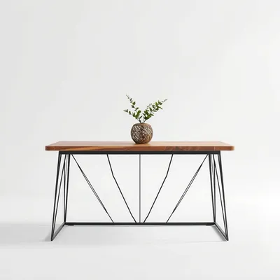 Mesa auxiliar con estructura metálica Ebro — Roblería