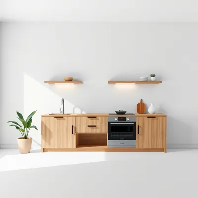 Estantería modular de nogal Nervión — Casa Verdi