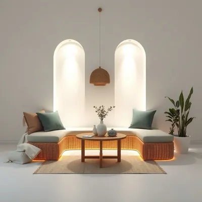 Mesita de noche de inspiración mediterránea Aitana — Casa Verdi