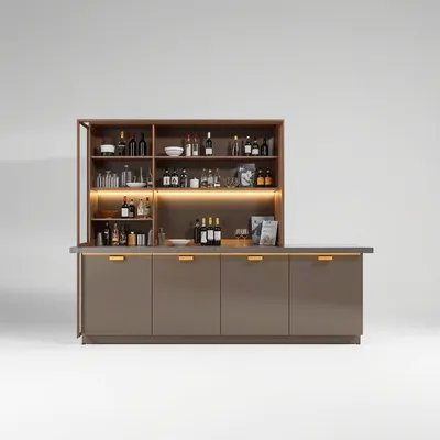 Mueble bar con estructura metálica Urbión — Sierra Alba
