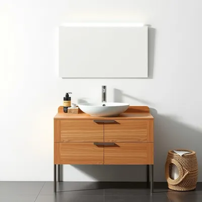Mueble de lavabo de nogal Aitana — Encina Roja