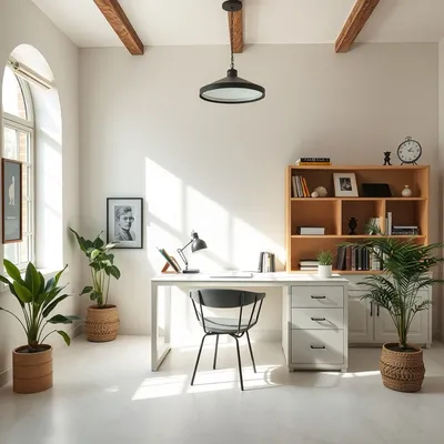 Escritorio esquinero de inspiración mediterránea Moncayo — Casa Verdi