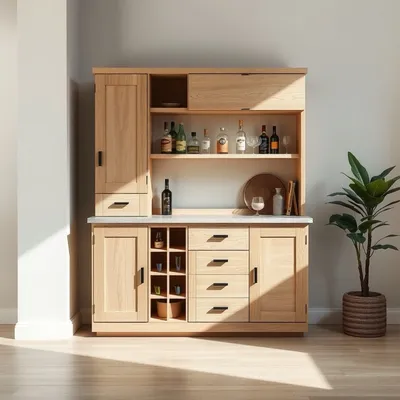 Mueble bar en chapa natural Turia — Taller Duero