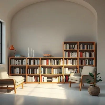 Librería alta de líneas rectas Ancares — Encina Roja
