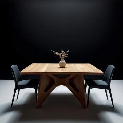 Mesa de comedor de roble macizo Ebro — Taller Duero