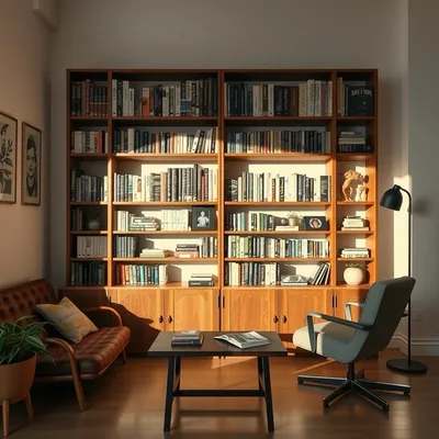 Librería alta de diseño artesanal Guadiana — Taller Duero