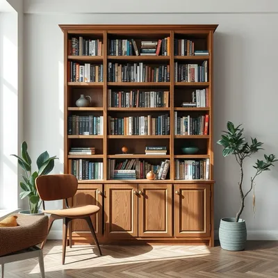 Librería alta de diseño artesanal Ebro — Nogalt