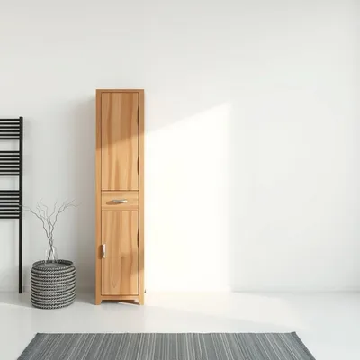 Columna de baño en madera de haya Tajo — Almadén