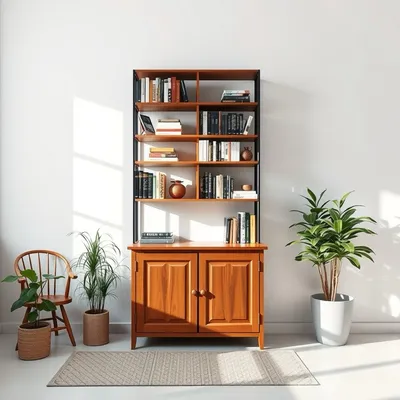 Librería alta con acabado mate Guadiana — Sierra Alba