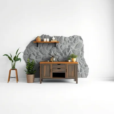 Estantería de pared de nogal Urbión — Casa Verdi