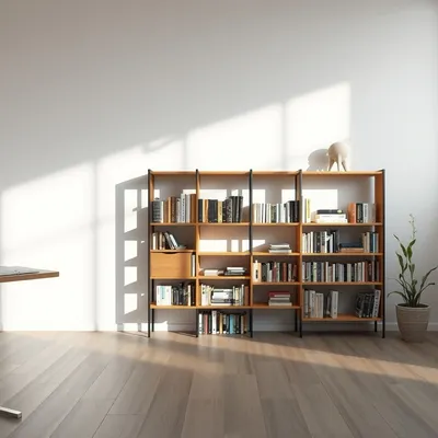Librería baja de roble macizo Ancares — Nogalt