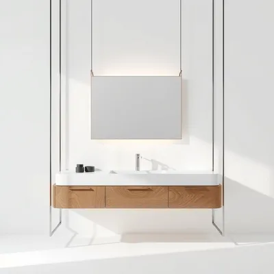 Mueble suspendido de diseño artesanal Tajo — Taller Duero