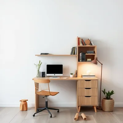 Escritorio elevable de nogal Aitana — Roblería