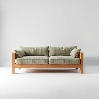 Sofá cama en madera de haya Bidasoa — Almadén