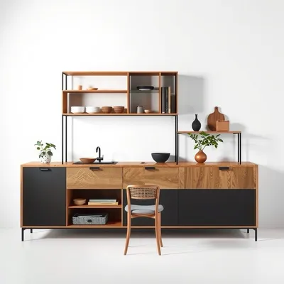 Estantería modular de diseño artesanal Ebro — Encina Roja
