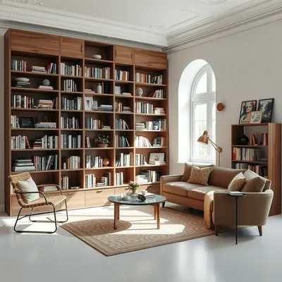 Librería alta de inspiración mediterránea Ebro — Nogalt