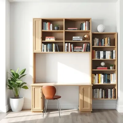 Librería alta con acabado mate Miño — Roblería
