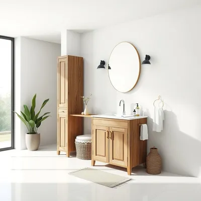 Columna de baño de diseño artesanal Genil — Almadén