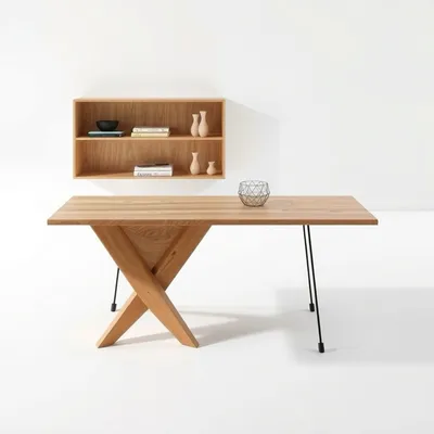 Mesa extensible de nogal Bidasoa — Ribera Norte