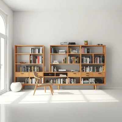 Librería baja de diseño artesanal Genil — Casa Verdi