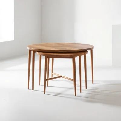 Mesa nido de diseño artesanal Cazorla — Taller Duero