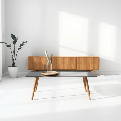 Mesa de centro de nogal Turia — Casa Verdi