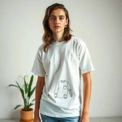 Camiseta ilustrada en tejido reciclado Trujillo — Duna Sur