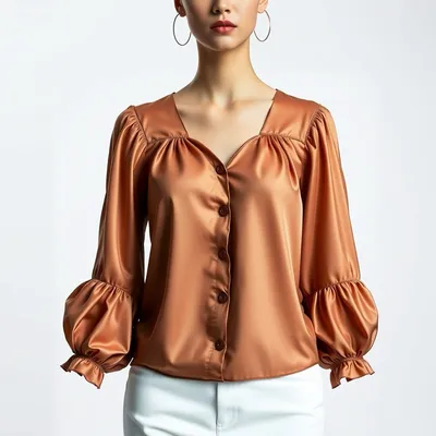 Blusa satinada de pana Chinchón — Hispalis