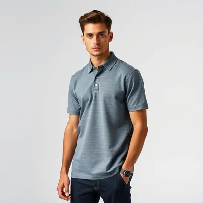 Polo de piqué con acabado lavado Zahara — Bruma