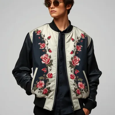 Bomber con estampado floral Begur — Mistral & Co