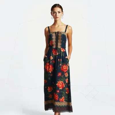 Vestido camisero con estampado floral Combarro — Bruma