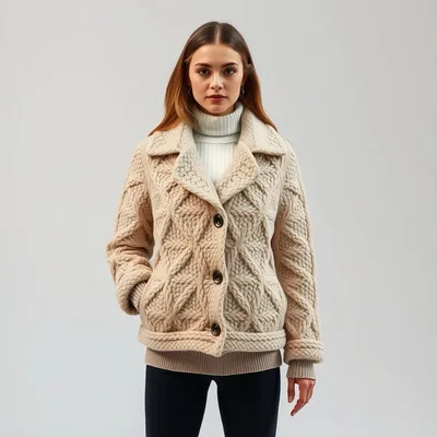 Chaqueta acolchada de canalé Altea — Índigo Norte