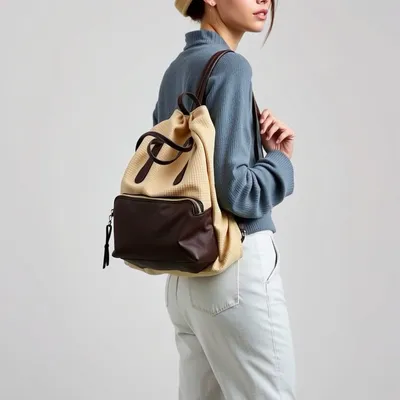 Mochila urbana de algodón orgánico Almagro — Bruma