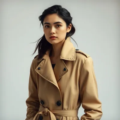 Trench con detalle bordado Olite — Hispalis