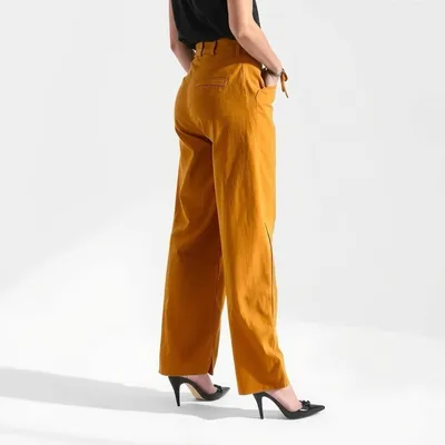 Pantalón wide leg de punto fino Cadaqués — Levante Club